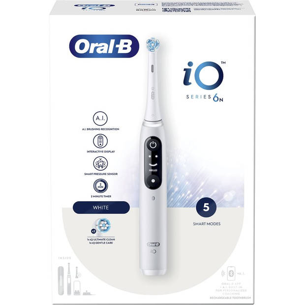 Oral-B iO 6N - Elektrische Tandenborstel - Wit