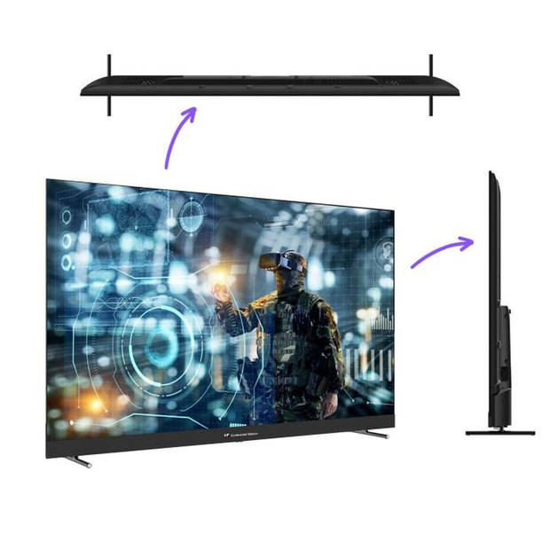 Continental Edison - led tv - 4k uhd qled 144hz - 65 (164 cm) - smart google tv - wifi bluetooth - 4xhdmi