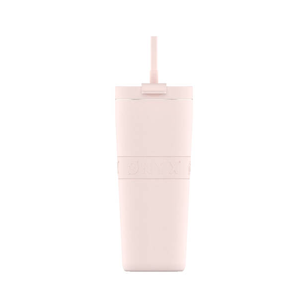 ONYX Drinkfles met Rietje 700ML - Waterfles voor Kinderen & Volwassenen - Thermosbeker Travel Mug - Roze