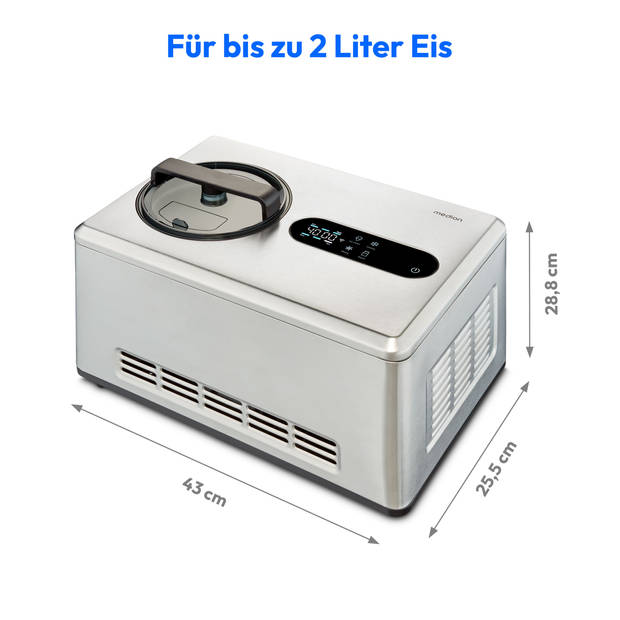 Slimme ijsmachine MD 12170 bediening via smartphone capaciteit voor 2 liter ijs HD …