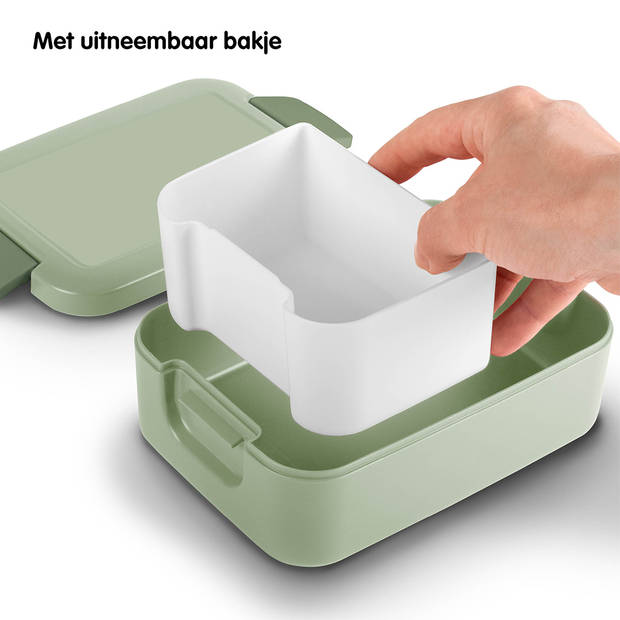 Sigma home broodtrommel + 2x drinkbeker - groen