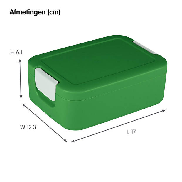 Sigma home broodtrommel klein + 2x drinkbeker - groen