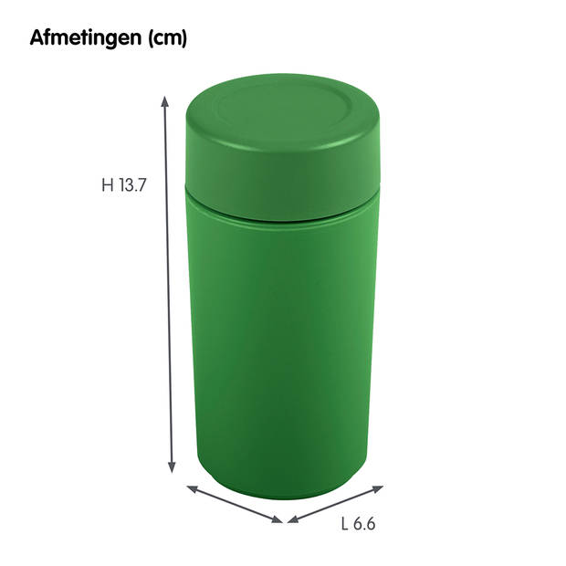 Sigma home broodtrommel klein + 2x drinkbeker - groen