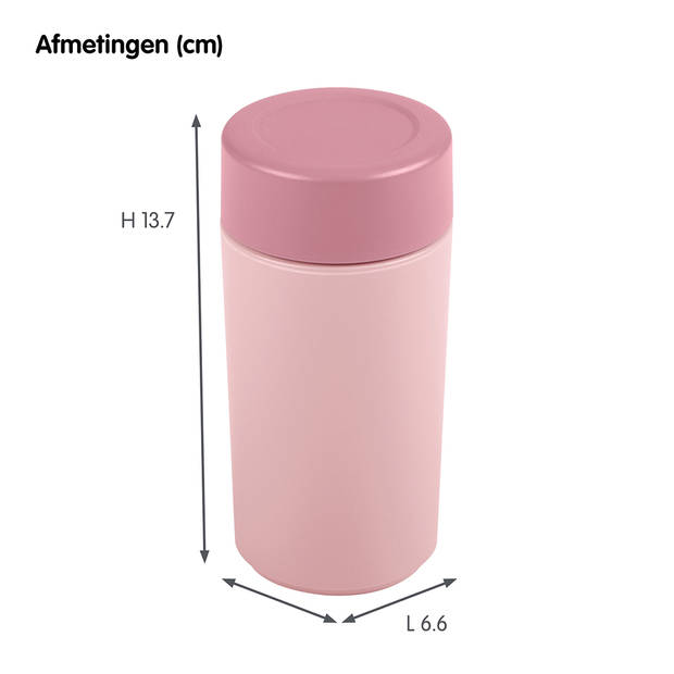 Sigma home broodtrommel + 2x drinkbeker - roze