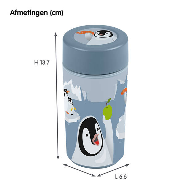 Sigma home broodtrommel + 2x drinkbeker - pinguin