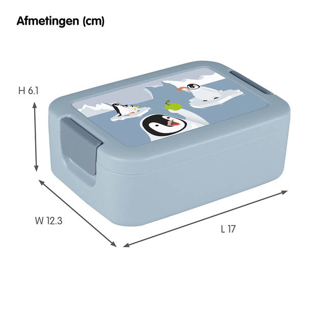 Sigma home broodtrommel + 2x drinkbeker - pinguin