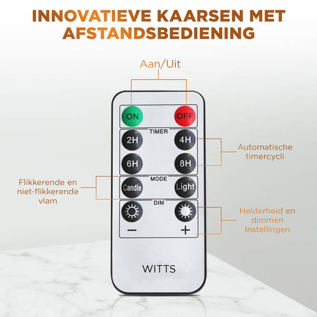 WITTS LED Kaarssen Batterijen meegeleverd