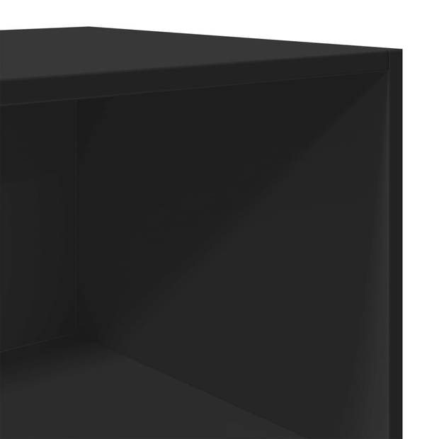 vidaXL Hoge kast 40x41x185 cm bewerkt hout zwart