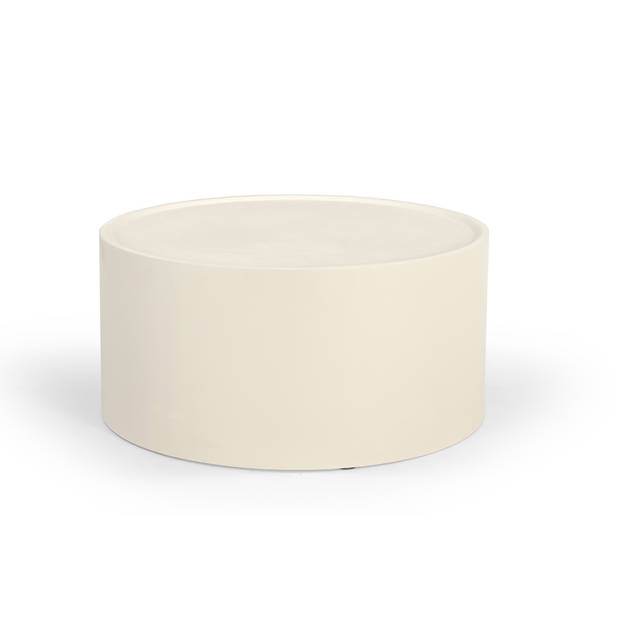 Giga Meubel - Salontafel Rond Ø80cm - Beige Betonlook - Jelka