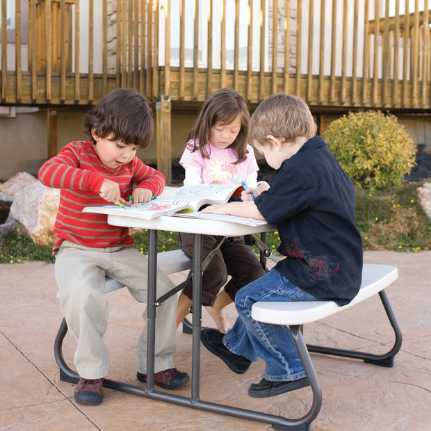 Lifetime Picknicktafel Kinderen Opvouwbaar - Kindertafel Crème