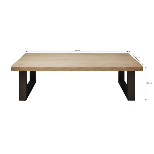 Meubella Salontafel Vince - Eiken - 130 cm