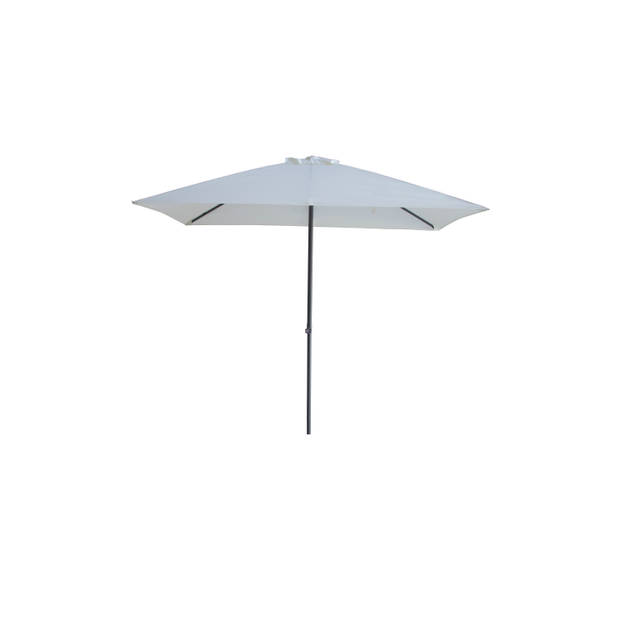 Kopu® Leon Parasol Rechthoek 150x250 cm - Balkonparasol met Hoes - Creme