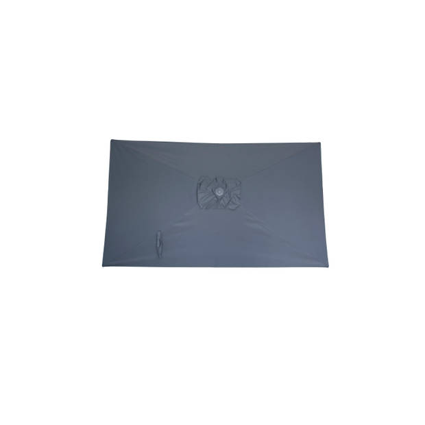 Kopu® Leon Parasol Rechthoek 150x250 cm - Balkonparasol met Hoes - Grijs