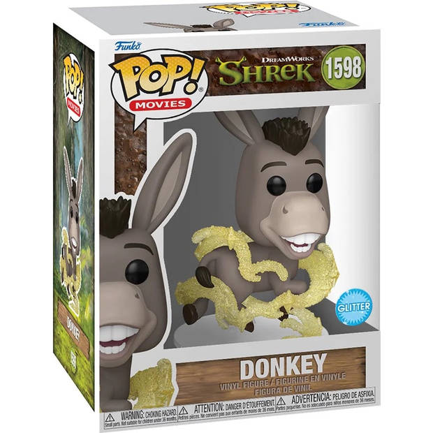 Pop Movies: Shrek - Donkey 'Glitter' Funko Pop #1598