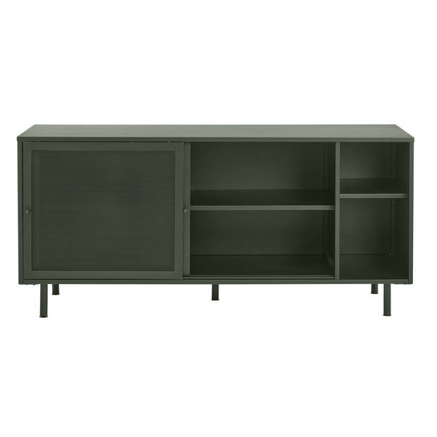 Giga Living - Dressoir Metaal Groen - Schuifdeuren - 45x160x75cm - Veep