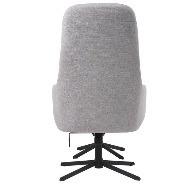 Giga Living - Fauteuil Naturel - Incl. Voetenbank - 67x78x116,5cm - Manning