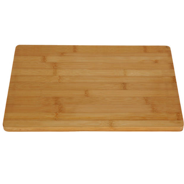 Excellent Houseware Snijplank bamboe hout - 35 x 20 cm - keuken serveerplanken - Snijplanken