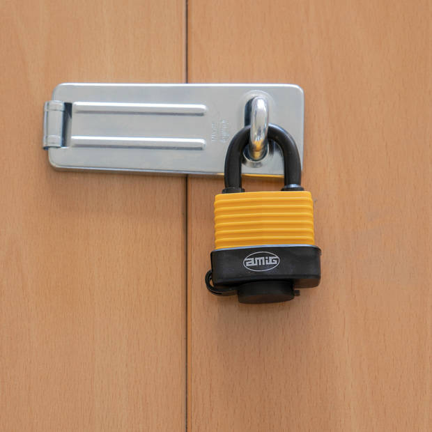 Amig Hangslot met 2 sleutels - D70 mm - voor outdoor gebruik - weersbestendig - gelamineerd - Hangsloten