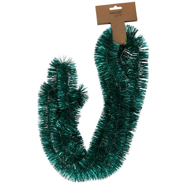 Inge Christmas Goods kerstslinger - groen - folie - 270 cm - lametta - Kerstslingers