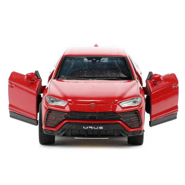 Welly Speelgoed Lamborghini auto - rood - die-cast metaal - 11 cm - Model Urus - Speelgoed auto's