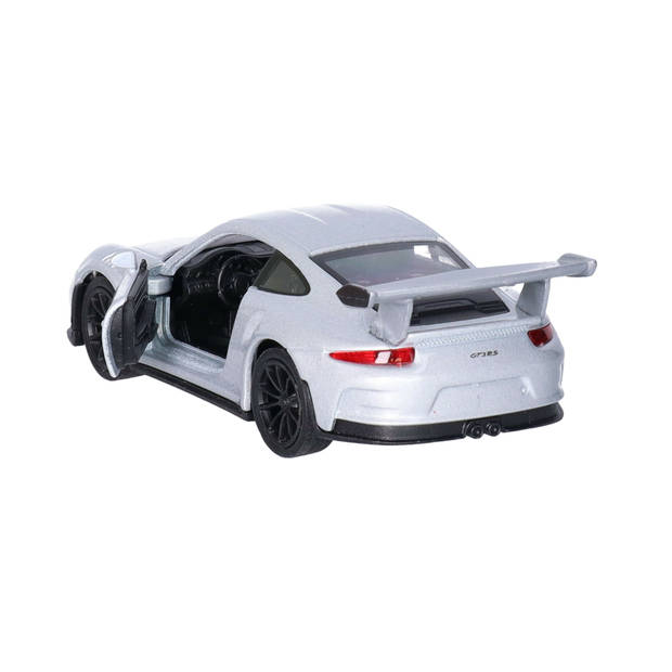 Welly Speelgoed Porsche auto - zilver - die-cast metaal - 11 cm - Model 911 GT3 RS - Speelgoed auto's