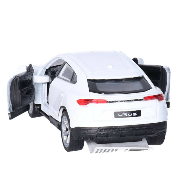 Welly Speelgoed Lamborghini auto - wit - die-cast metaal - 11 cm - Model Urus - Speelgoed auto's