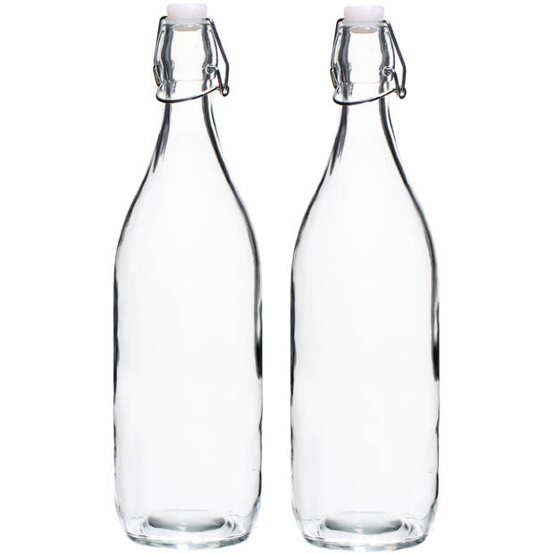 Cookinglife Beugelflessen Rond - 1 Liter - 2 Stuks