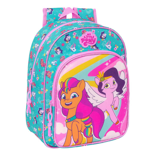 Schoolrugzak My Little Pony Magic Roze Turkoois 26 x 34 x 11 cm