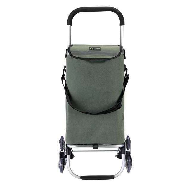 Packaway Boodschappentrolley met 6 wielen voor trappen - 40L - boodschappenwagen - steekwagen functie - GROEN