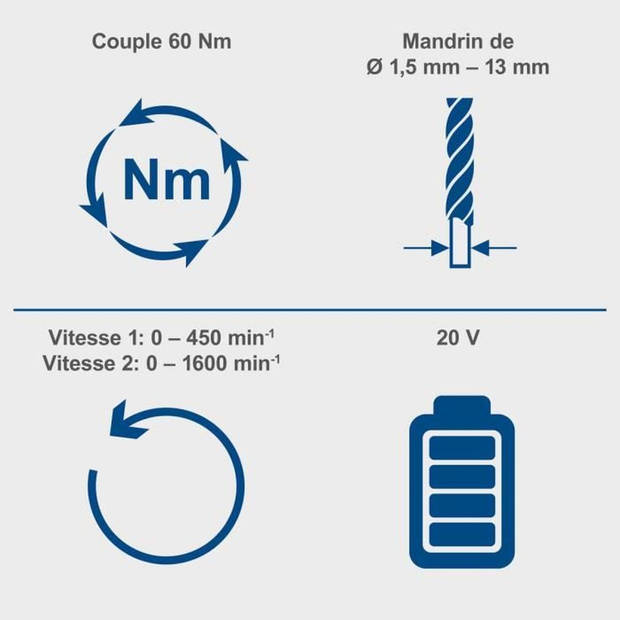 Borstelloze slagboorschroevendraaier - SCHEPPACH - 20V IXES - Koppel 60 Nm - 13mm boorkop - zonder accu of lader