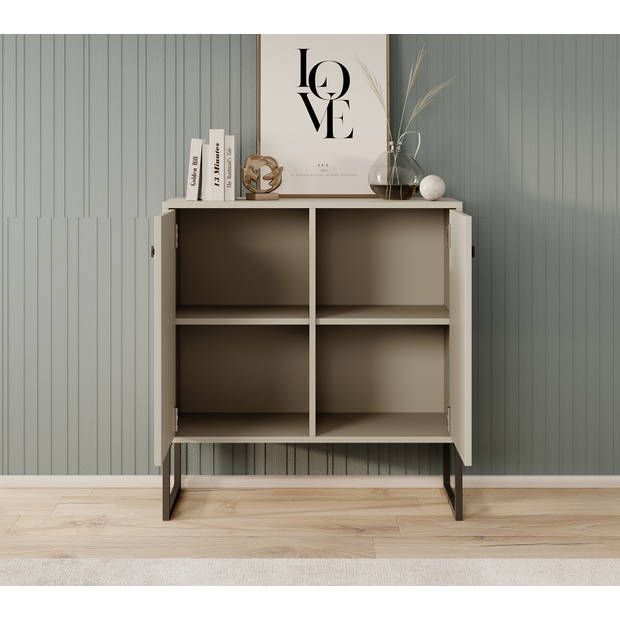 Meubella Dressoir Lyndall - Beige - 77 cm