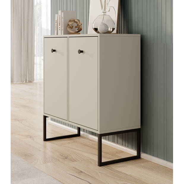 Meubella Dressoir Lyndall - Beige - 77 cm