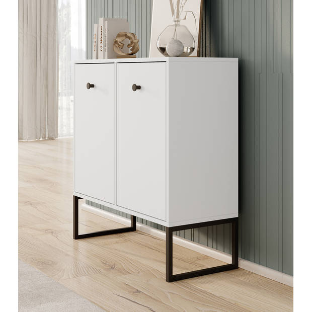 Meubella Dressoir Lyndall - Wit - 77 cm