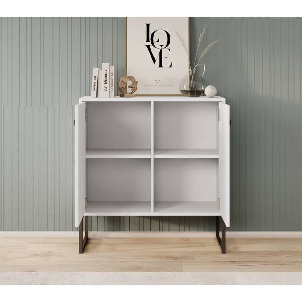 Meubella Dressoir Lyndall - Wit - 77 cm