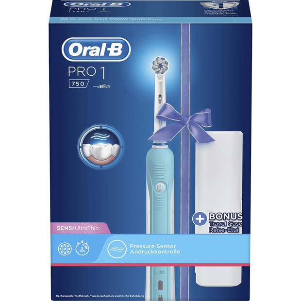 Oral-B PRO750 Sensi UltraThin - Elektrische tandenborstel - Inclusief Reisetui