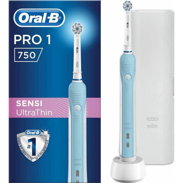 Oral-B PRO750 Sensi UltraThin - Elektrische tandenborstel - Inclusief Reisetui