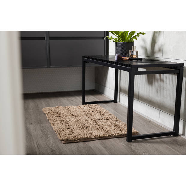 Oliva's - Badmat - Douchemat antislip - WC mat - 50x80 cm - Taupe