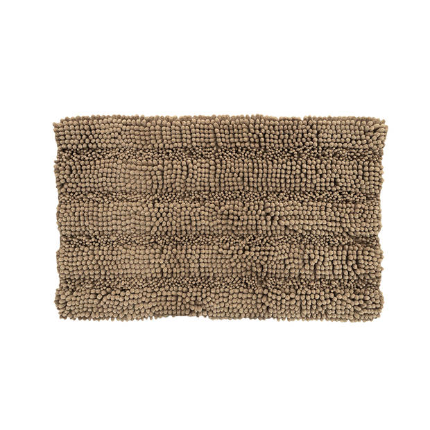 Oliva's - Badmat - Douchemat antislip - WC mat - 50x80 cm - Taupe