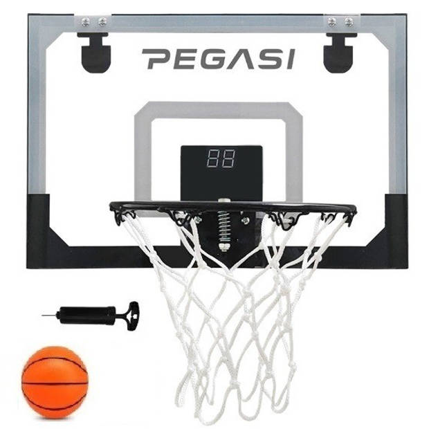 Pegasi mini basketbalbord deur Led 45x30cm