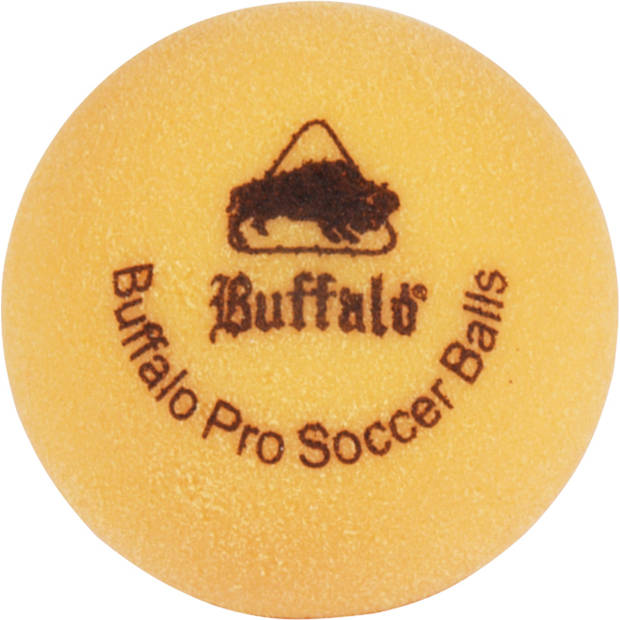 Buffalo Pro tafelvoetbal balletjes set/6pcs yellow