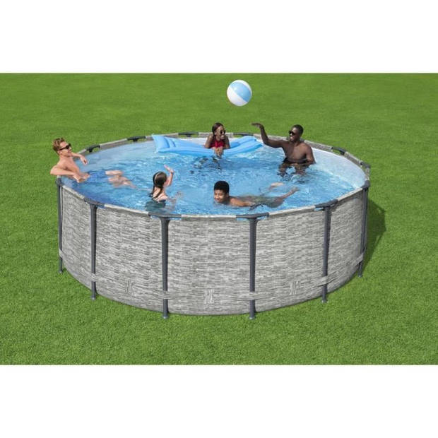 Tubulair boven -ground poolkit Bestway Steel Pro Max - 427 x 122 cm - Ronde