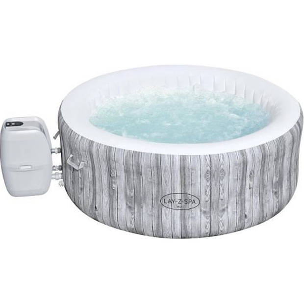 BESTWAY Lay-Z-Spa Fiji opblaasbare spa houtpatroon, 2 tot 4 personen, 180 x 66 cm, 120 Airjet