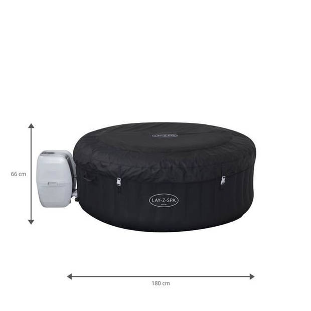 BESTWAY Lay-Z-Spa Miami ronde opblaasbare spa - 2 tot 4 personen - 180 x 66 cm