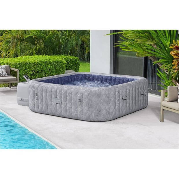 BESTWAY opblaasbare spa - Lay-Z-Spa San Francisco Hydrojet Pro - 230 x 230 x 71 cm - 5/7 plaatsen - Vierkant