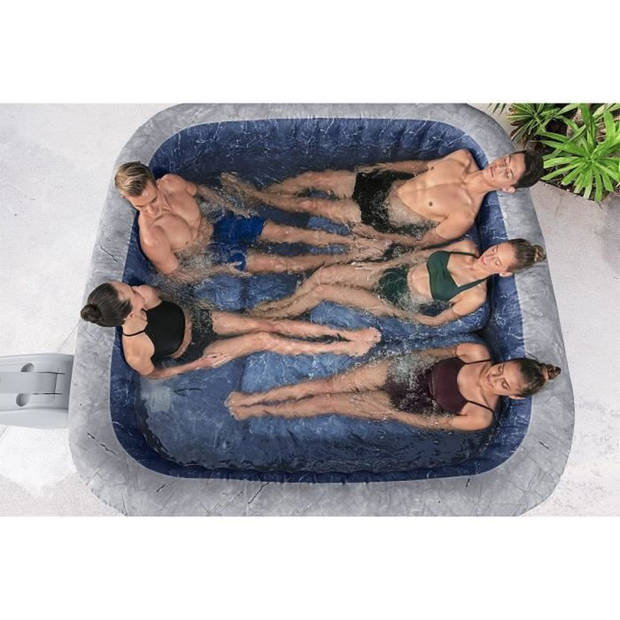 BESTWAY opblaasbare spa - Lay-Z-Spa San Francisco Hydrojet Pro - 230 x 230 x 71 cm - 5/7 plaatsen - Vierkant