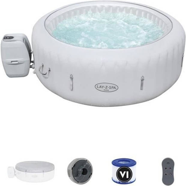 Bestway Lay-Z-Spa Paris Opblaasbare spa - Voor 4-6 personen - Rond - 196 x 66 cm - Met LED verlichting