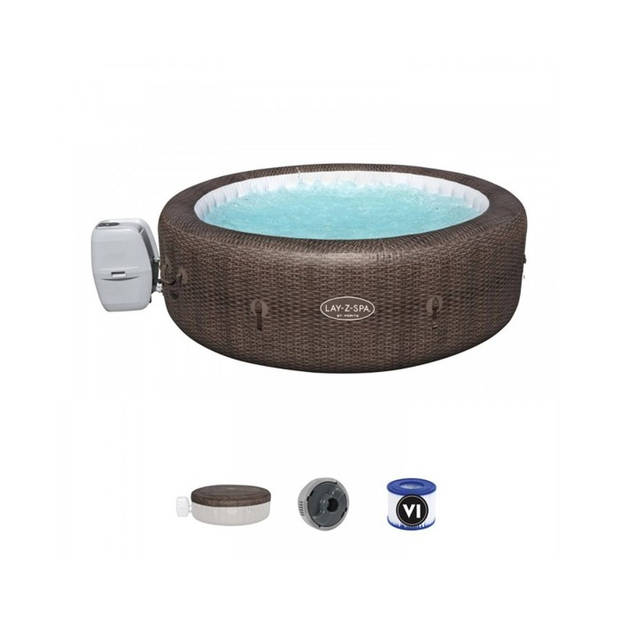 Lay-Z-Spa St Moritz opblaasbare spa - 5/7 plaatsen - Diameter 216 x 71 cm - 180 luchtjets