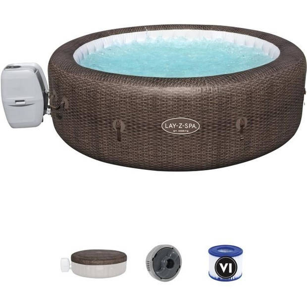 Lay-Z-Spa St Moritz opblaasbare spa - 5/7 plaatsen - Diameter 216 x 71 cm - 180 luchtjets