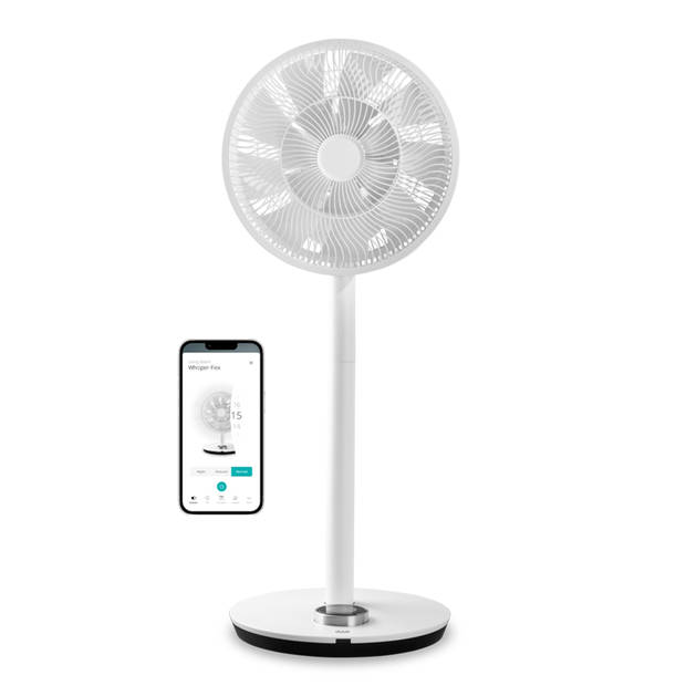 Duux Whisper Flex - Smart Statiefventilator - Staande Ventilator Geruisloos - Wit