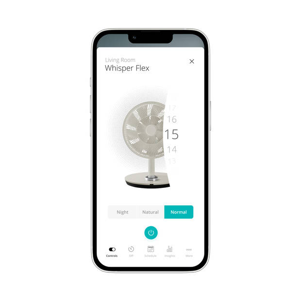 Duux Whisper Flex - Smart Statiefventilator - Staande Ventilator Geruisloos - Greige